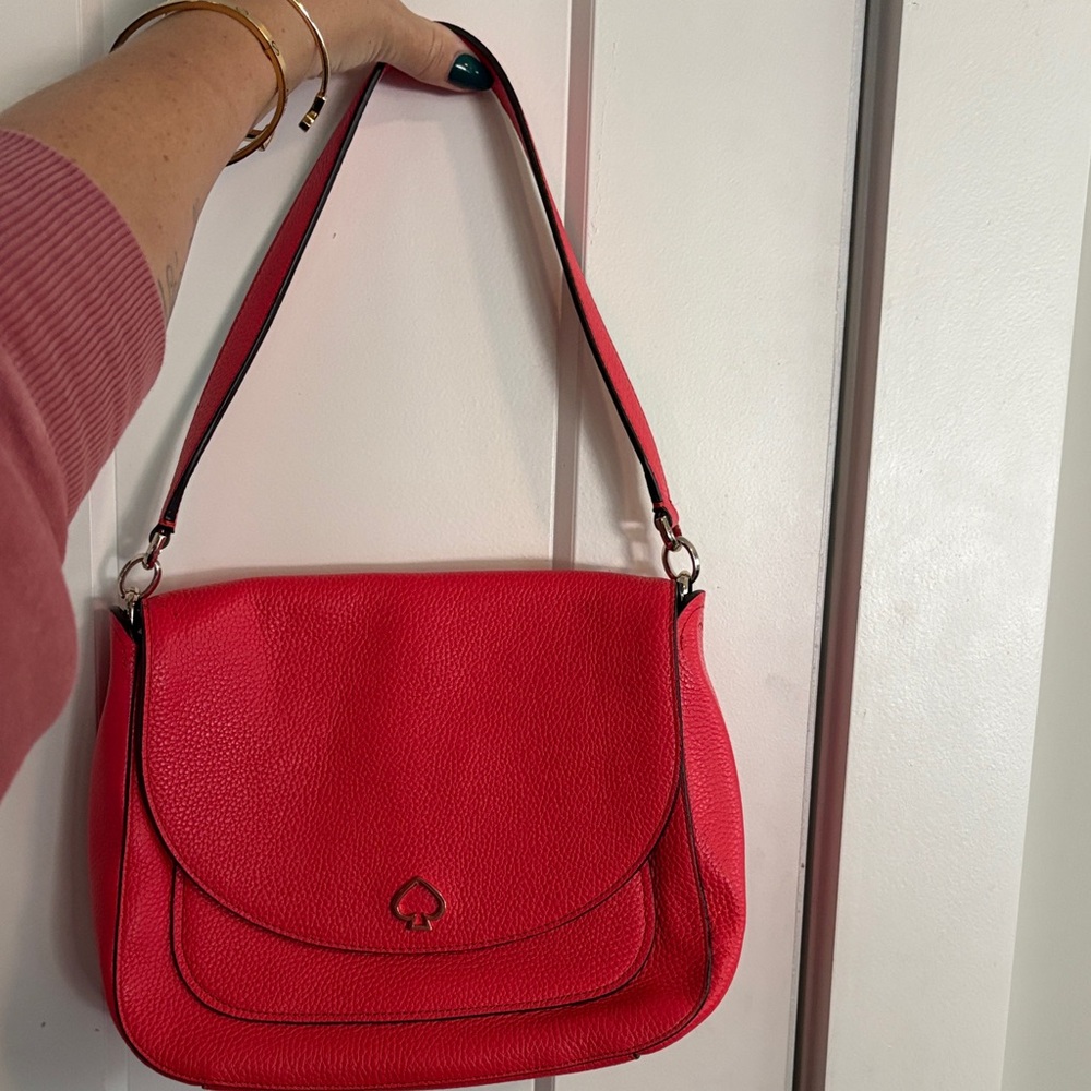 Kate Spade Vibrant Pinkish-red Shoulder Bag